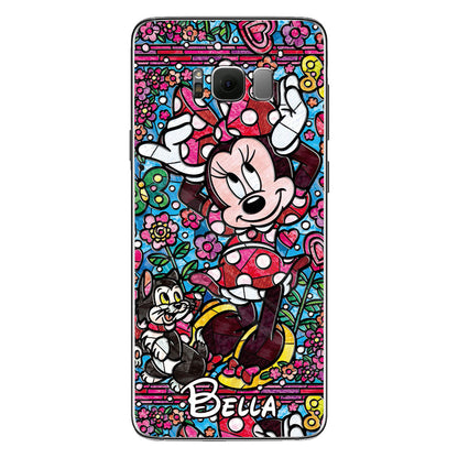 Stained Glass Mouse - Personalized Mouse Phone case
