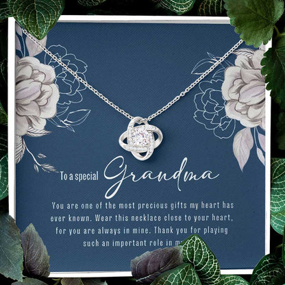 Gifts For Grandma From Grandchildren - Grandma Love Knot Necklace 0921