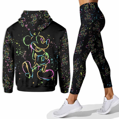 Colorful Mouse - Personalized Mouse Hoodie and Leggings