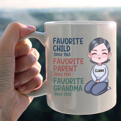 Favorite Grandma Since - Personalized Grandma Mug