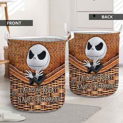 Laundry Today - Nightmare Storage Basket With 3D Pattern Print