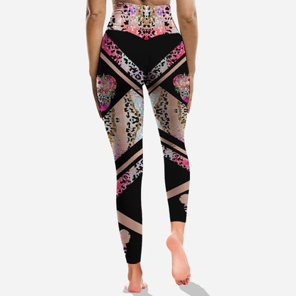 Pink Agate Sweet Mouse Ears - Hollow Tank Top and Leggings