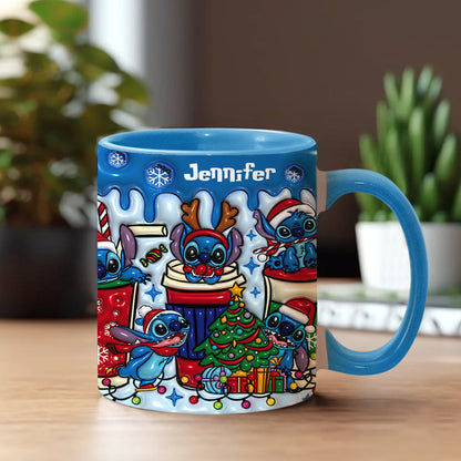 Merry Christmas - Personalized Ohana Accent Mug