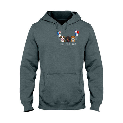 Life Is Better With Dogs - Personalized Independence Day T-shirt and Hoodie