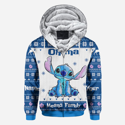 Ohana Means Family - Personalized Christmas Ohana All Over T-shirt and Hoodie