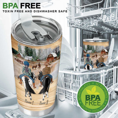 I'd Rather Be At The Barn - Personalized Horse Tumbler
