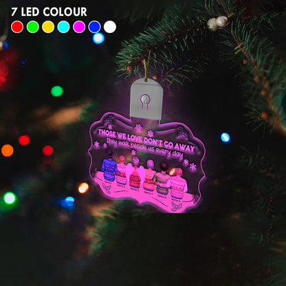 I Am Always With You - Personalized Christmas Family Shaped Led Acrylic Ornament