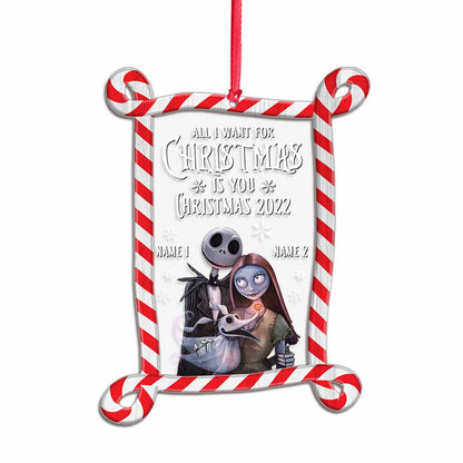 All I Want For Christmas Is You - Personalized Christmas Nightmare Layers Mix Ornament