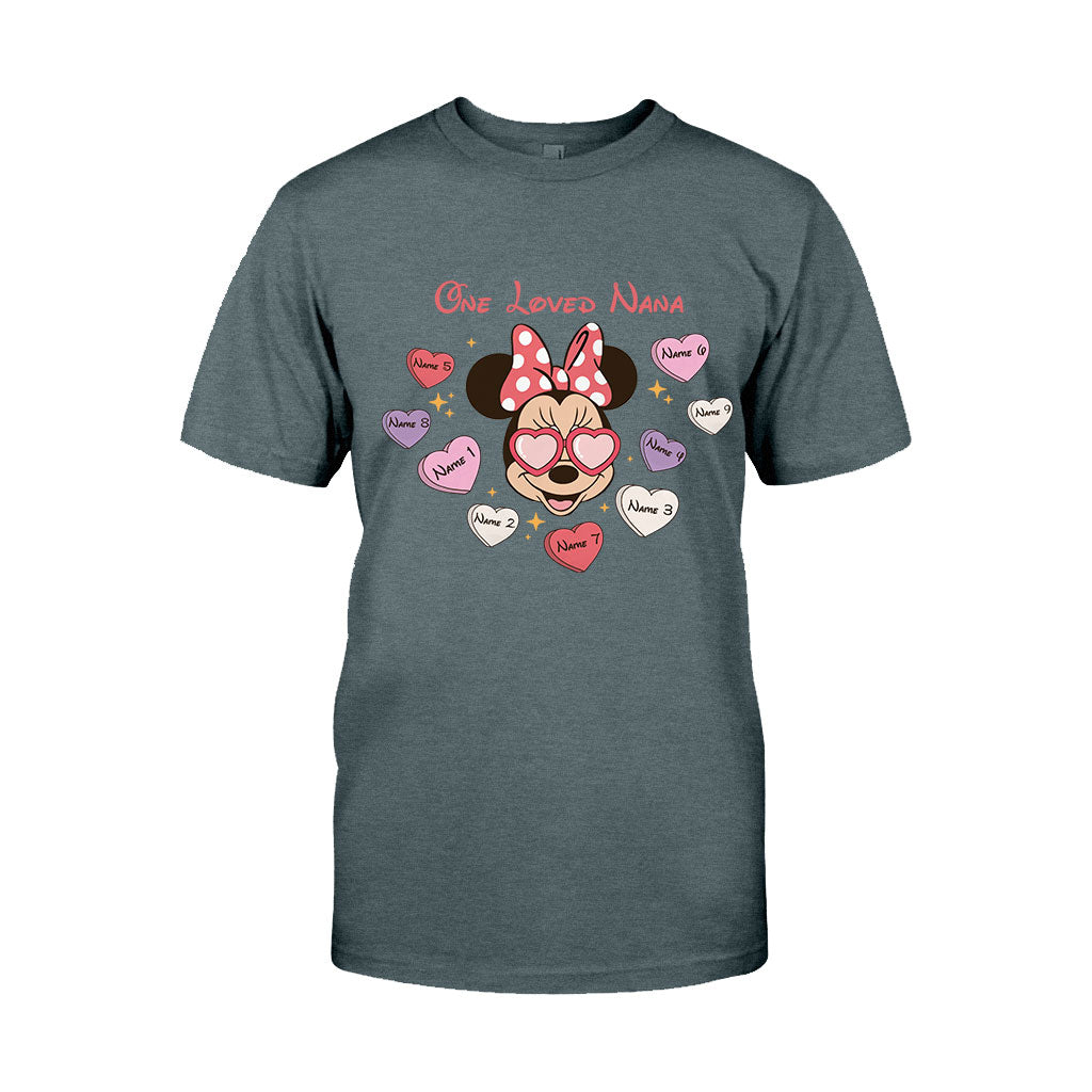 One Loved Grandma - Personalized Valentine Grandma T-shirt and Hoodie