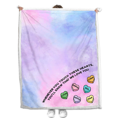 Grandma's Sweat Hearts - Personalized Valentine Grandma Blanket