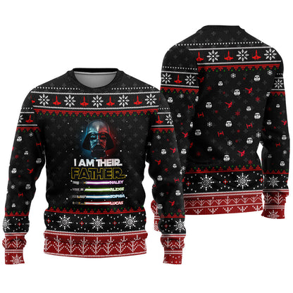 I Am Their Father - Personalized Christmas Father Sweater