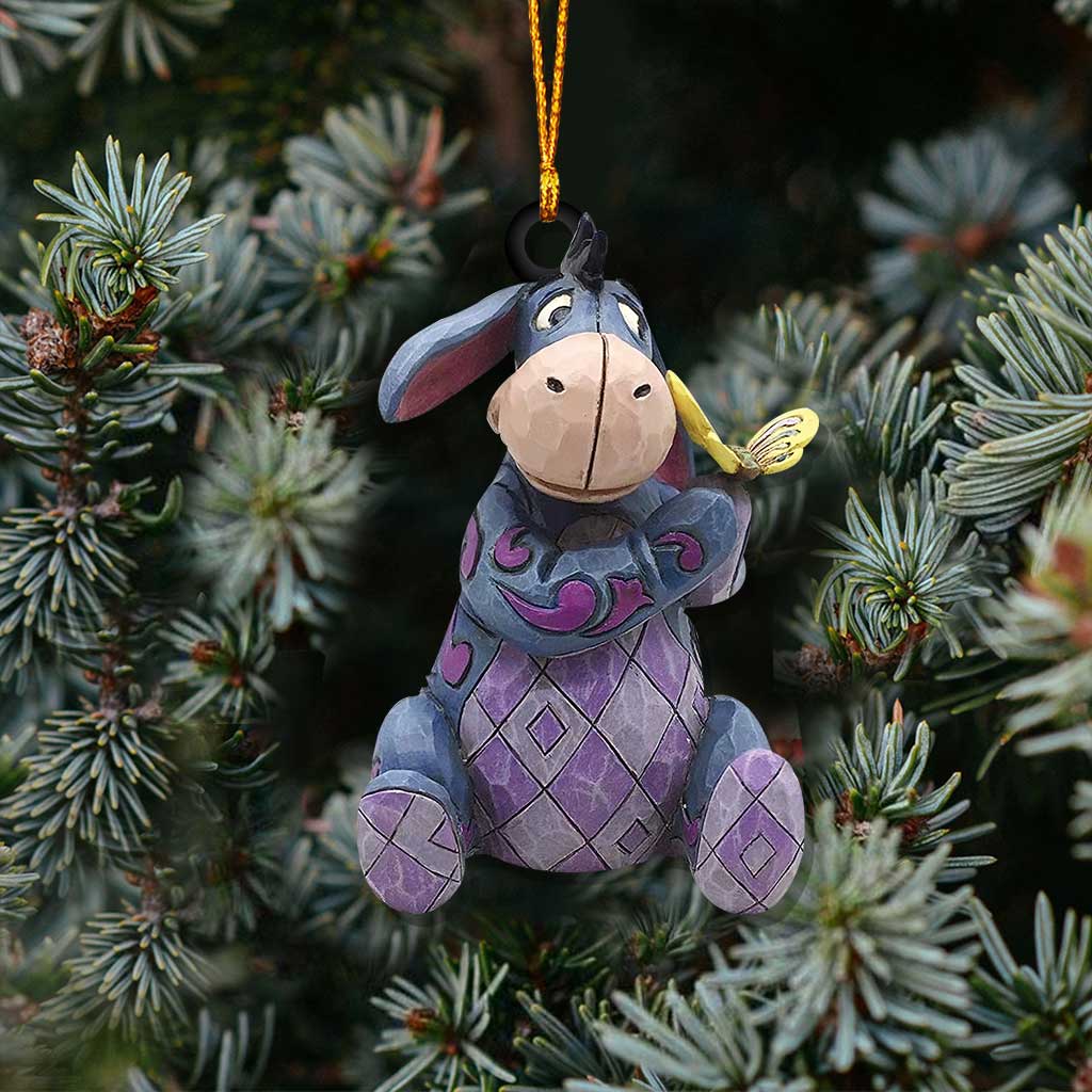 Heart On A String - Christmas Mouse Ornament (Printed On Both Sides)