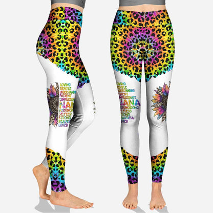 Nana Loving Understanding - Personalized Grandma Hoodie And Leggings