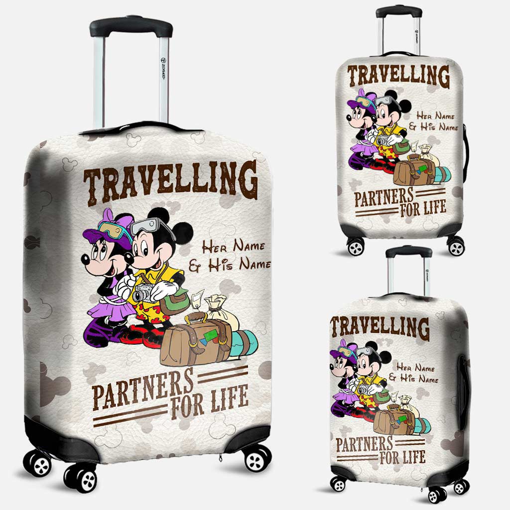 I'm Your No Returns Or Refunds - Personalized Mouse Luggage Cover With  Leather Pattern Print