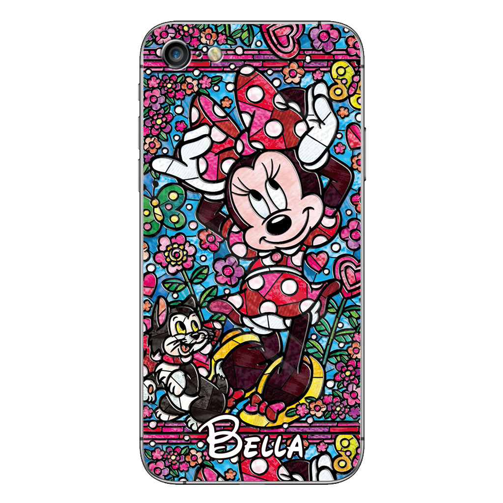 Stained Glass Mouse - Personalized Mouse Phone case