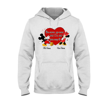 You Stole My Heart But I Will Let You Keep It - Personalized Couple Mouse T-shirt and Hoodie