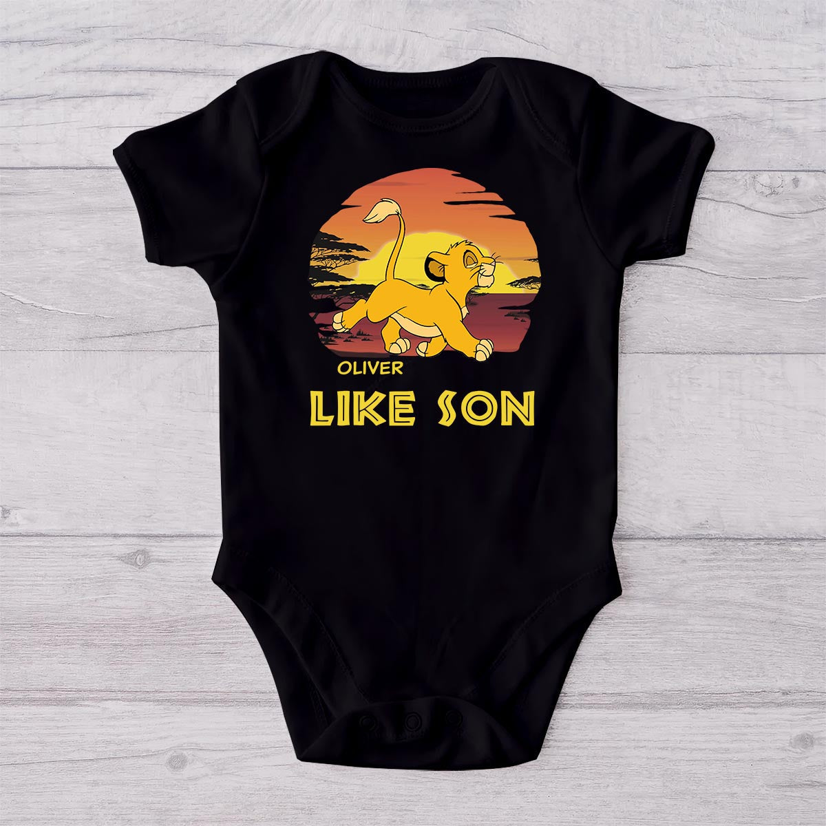 Like Father Like Son - Personalized Mouse T-shirt And Baby Onesie