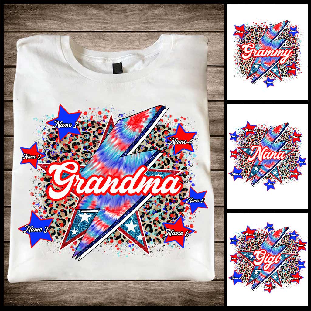 Grandma - Personalized Independence Day T-shirt and Hoodie