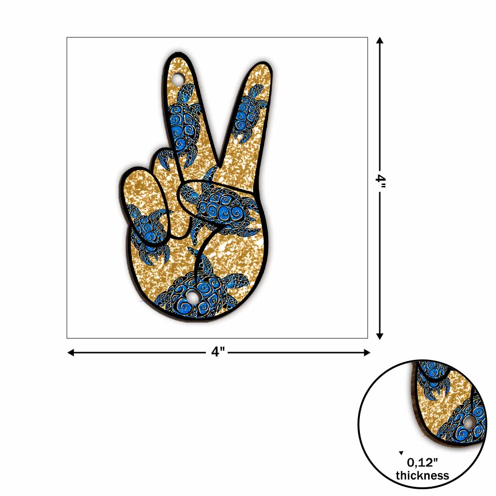 Peace Love Turtle - Turtle 6 Pieces Garland