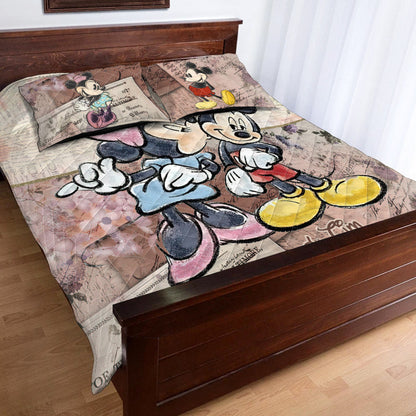 I Am Yours - Personalized Couple Mouse Quilt Set