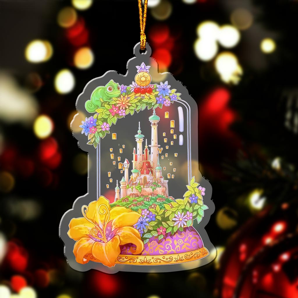 Tangled Kingdom Terrarium - Christmas Mouse Transparent Ornament