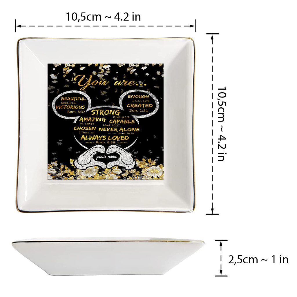 God Says You Are - Personalized Mouse Jewelry Dish