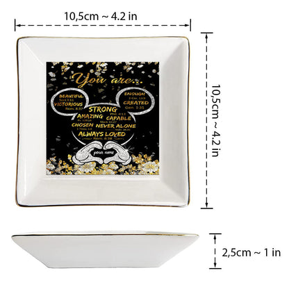 God Says You Are - Personalized Mouse Jewelry Dish