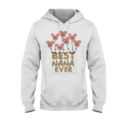 Best Nana Ever - Personalized Mother's Day Mouse T-shirt and Hoodie