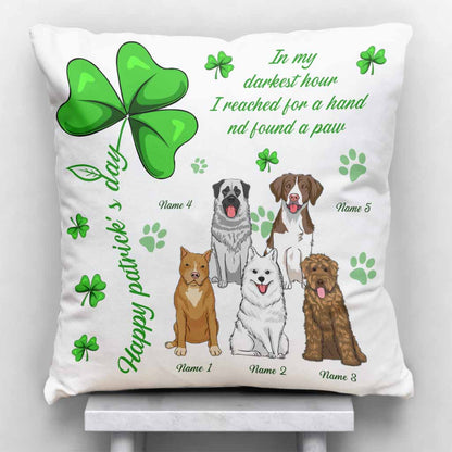 Irish Dog Is My Lucky Charm - Personalized Patrick's Day Throw Pillow