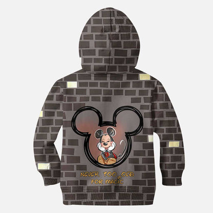 Never Too Old For Magic - Personalized Mouse Hoodie and Leggings