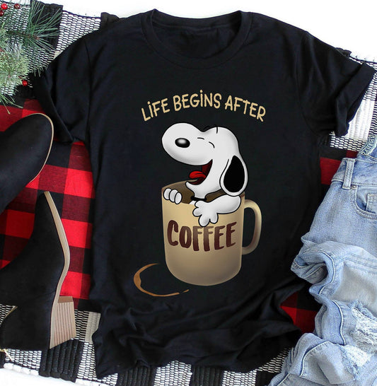 Life Begin After Coffee T-shirt and Hoodie 0523