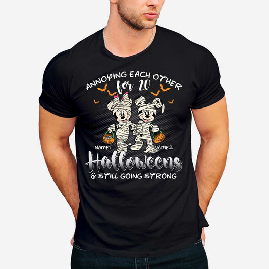 Annoying Each Other - Personalized Halloween Mouse T-shirt and Hoodie