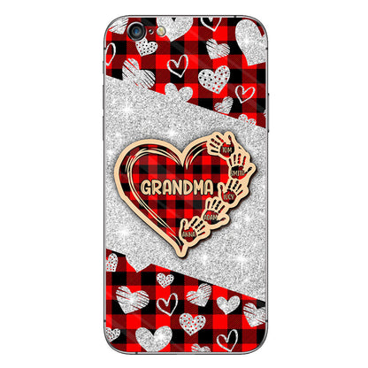 Valentine Heart Grandma - Personalized Grandma Phone Case