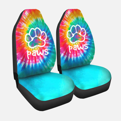 Swirl Pattern Tie Dye Dog Seat Covers 0622