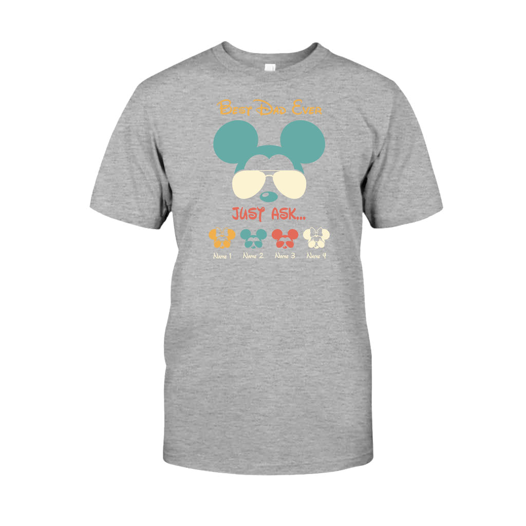 Best Dad Ever - Personalized Father's Day Mouse T-shirt and Hoodie