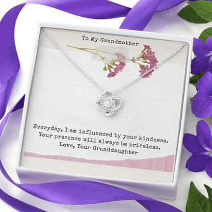 To Grandmother From Granddaughter - Grandma Love Knot Necklace 0921