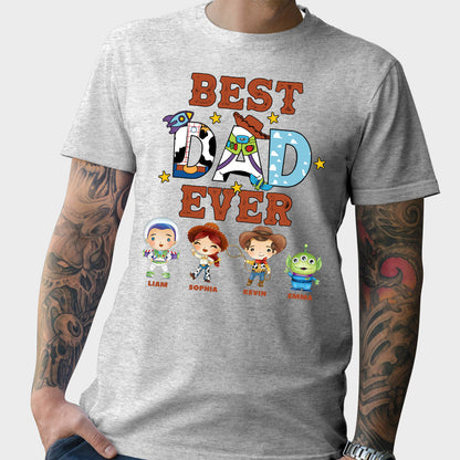 Best Dad Ever - Personalized Mouse T-shirt and Hoodie