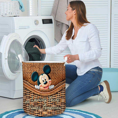 Laundry Today - Mouse Storage Basket With 3D Pattern Print