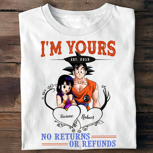 I'm Yours No Returns Or Refunds - Personalized Seven Balls T-shirt and Hoodie