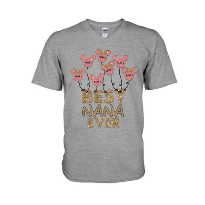 Best Nana Ever - Personalized Mother's Day Mouse T-shirt and Hoodie