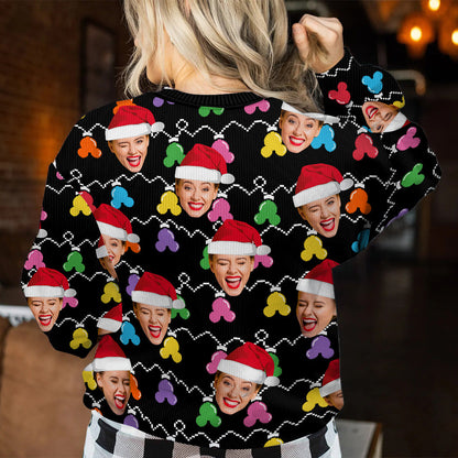 Mouse Ear Merry Christmas - Personalized Mouse Ugly Sweater