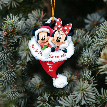 I'm Yours - Personalized Christmas Mouse Ornament (Printed On Both Sides)