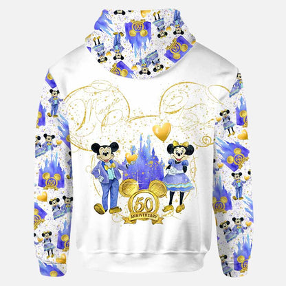 50th Anniversary Magic Kingdom Mouse Ears - Personalized Hoodie And Leggings