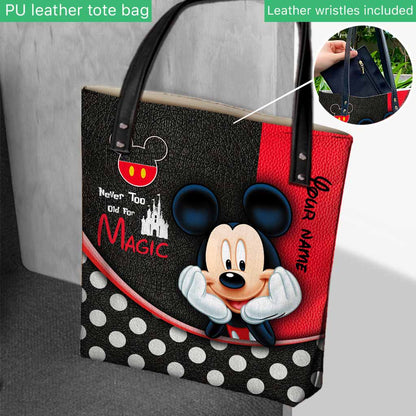 Never Too Old - Personalized Mouse Tote Bag