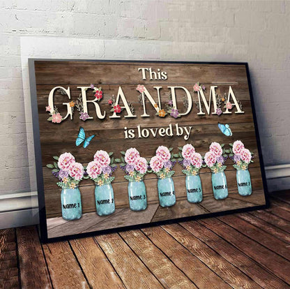 This Grandma Is Loved By - Personalized Mother's day Poster