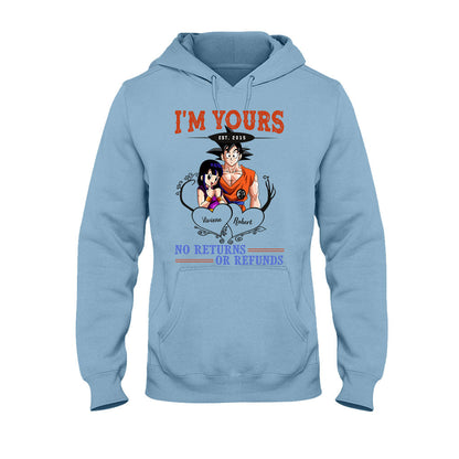 I'm Yours No Returns Or Refunds - Personalized Seven Balls T-shirt and Hoodie