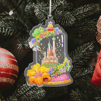 Tangled Kingdom Terrarium - Christmas Mouse Transparent Ornament