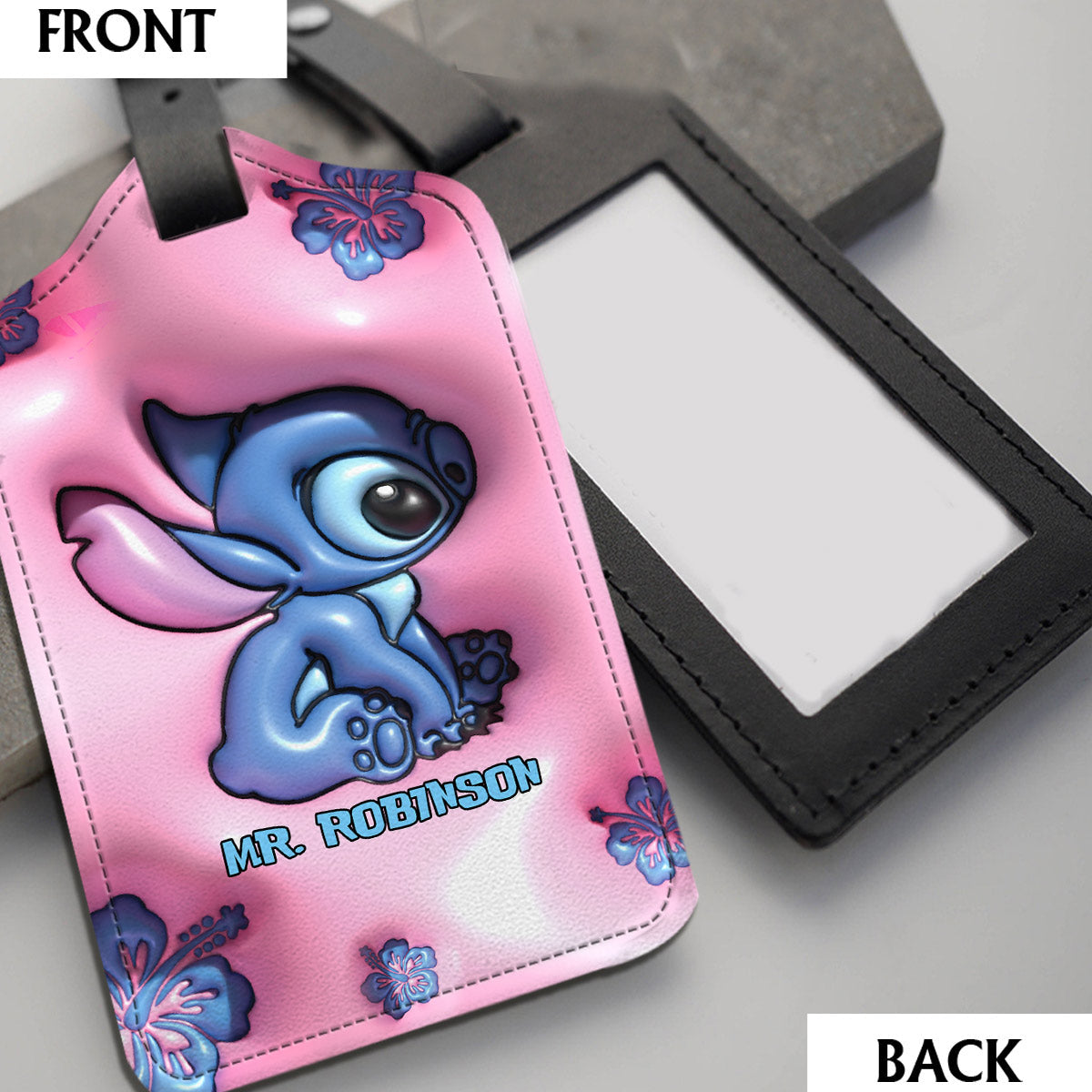 Mr & Mrs Ohana Forever - Personalized Ohana Leather Luggage Tag & Passport Holder