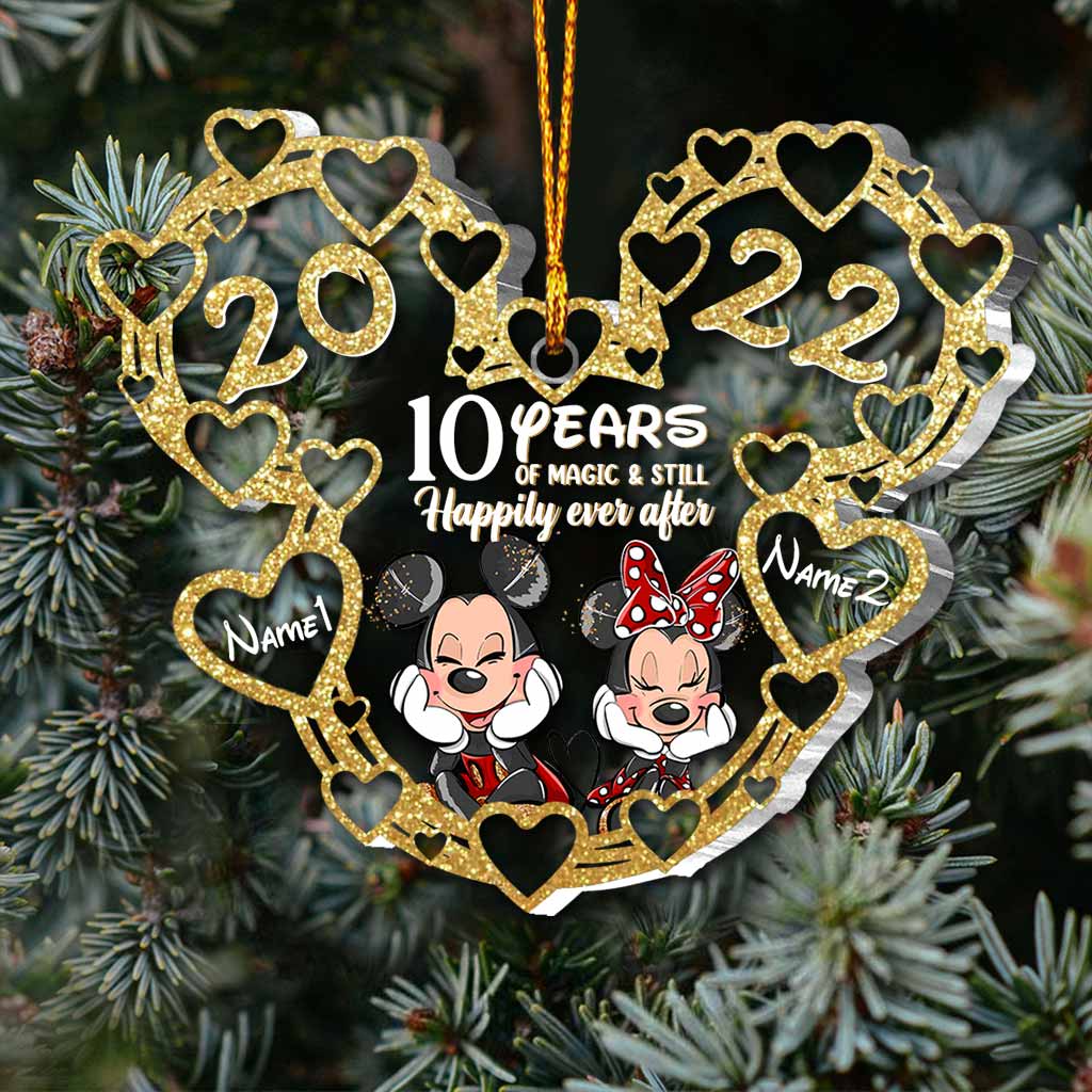 Still Happily Ever After - Personalized Christmas Mouse Transparent Ornament