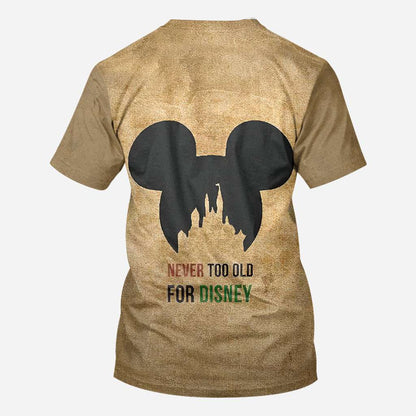 Never Too Old Mouse All Over Shirts
